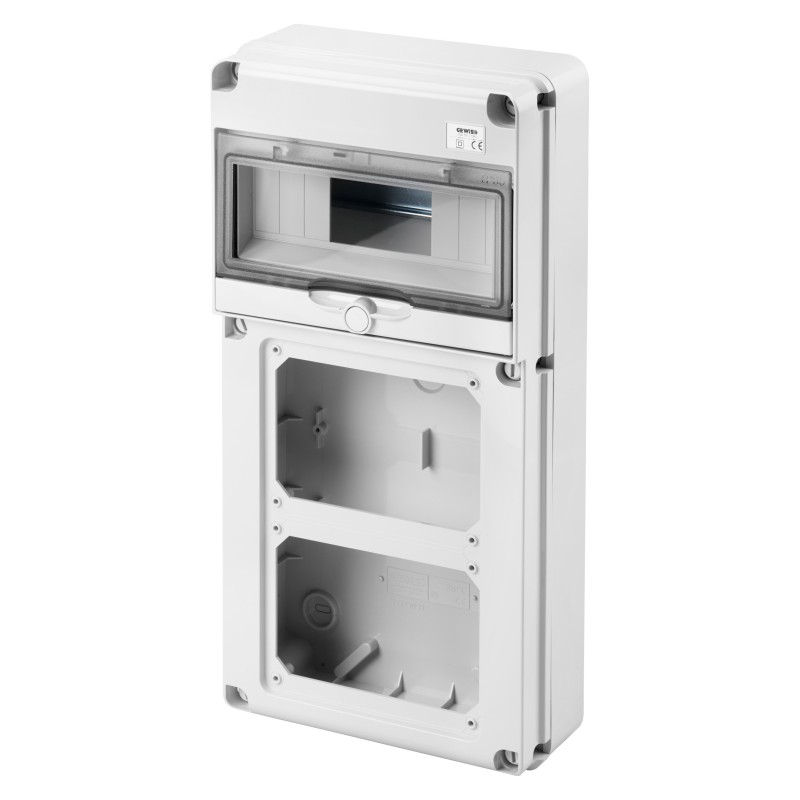 Quadro per due prese interbloccate orizzontali 16 o 32A GW68019N