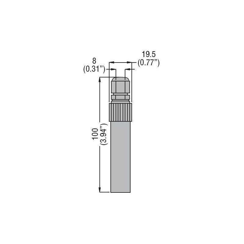 Dimensioni SONDA UNIPOLARE A IMMERSIONE  LOVATO 11SN1