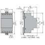 Dimensioni RELE' DI LIVELLO 220-240VAC MULTIFUNZIONE LOVATO LVM40A240