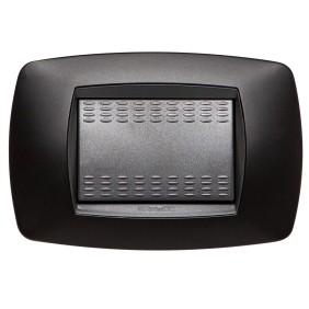 Placca Master Modo Nero Opaco in tecnopolimero 3 posti 39TC813