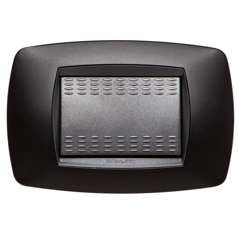 Placca Master Modo Nero Opaco in tecnopolimero 3 posti 39TC813
