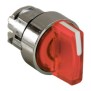 Testa Selettore Illuminabile Rosso tre posizioni LED Schneider ZB4BK1343