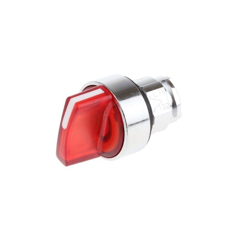 Testa Selettore Illuminabile Rosso tre posizioni LED Schneider ZB4BK1243