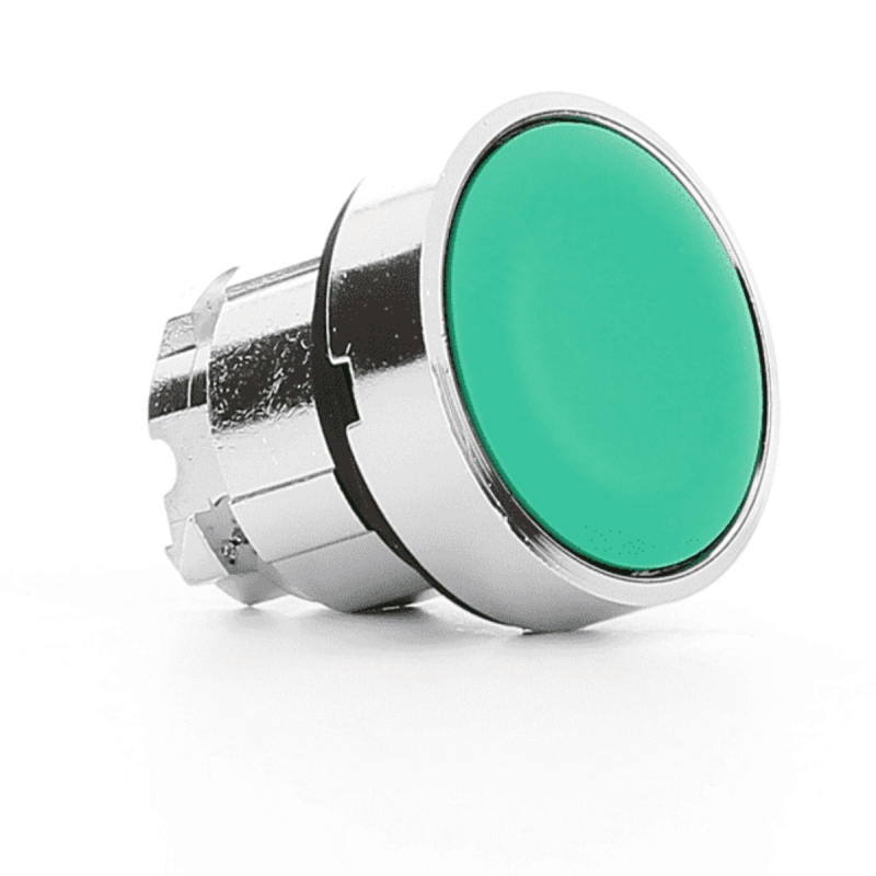 Pulsante Verde per foro Ø22 Schneider ZB4BA3
