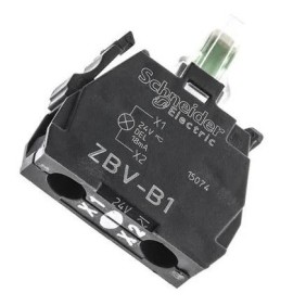 Elemento luminoso LED BIANCO Integrato foro Ø22  24 V  Schneider  ZBVB1