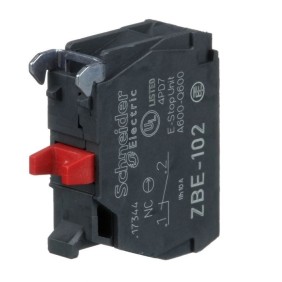 Contatto Normalmente Chiuso per Pulsanti da pannello Schneider ZBE102