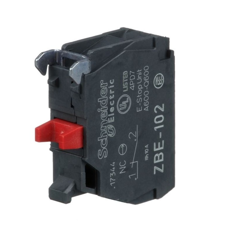 Contatto Normalmente Chiuso per Pulsanti da pannello Schneider ZBE102