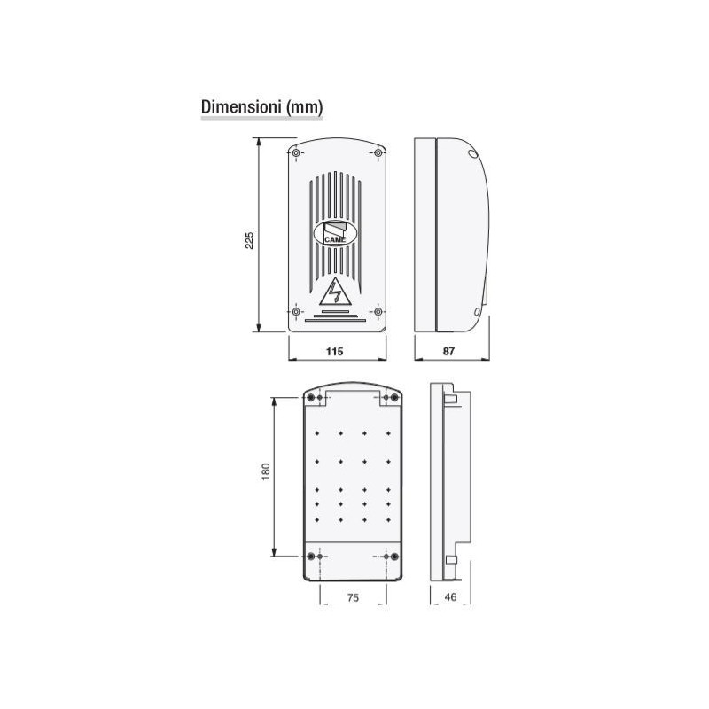 Quadro di comando per Motoriduttori 230V CAME CMC 809QA-0010