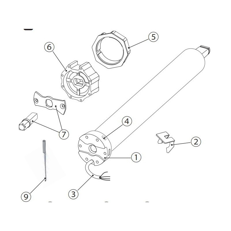Motore per tapparella 20 nm Mondrian 5 CAME 001UY0019