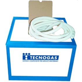 Tubo corrugato con innesti di diametro 16/18 mm Tecnogas 52018