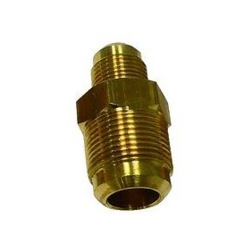 Raccordo diritto per Tubi 1/4 x 3/8 in Ottone TECNOGAS  11340