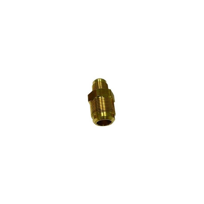 Raccordo diritto per Tubi 1/4 x 3/8 in Ottone TECNOGAS  11340