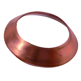 Guarnizione in Rame per Bocchettoni 3/8 per foro 9,52 TECNOGAS