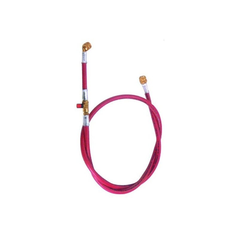 Tubo flessibile Rosso con attacco da 1/4 per Vuoto e Carico TECNOGAS 11494