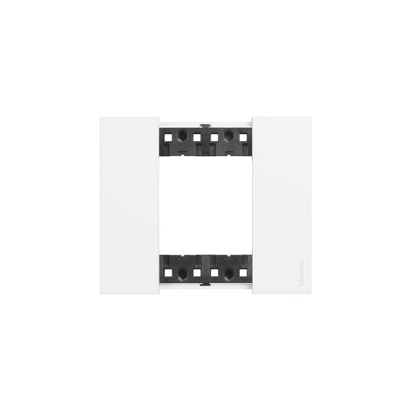 Placca Bianca Bticino Living Now due posti tecnopolimero KA4802KW