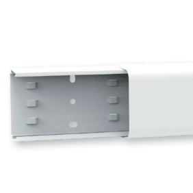 Canale per Climatizzatori con Coperchio a U 125x75 Bianca Stecca da 2 Mt. Arnocanali NK75125.3