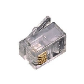 Connettore Plug Rj11 con contatti dorati 6/4 Fanton 22290