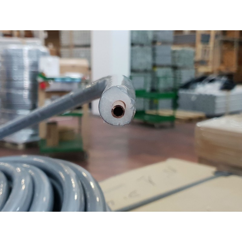 Tubo in rame per climatizzatori 1/4" spessore 1 Guaina Grigia