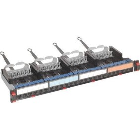 Patch Panel a 24 Posti RJ45 Categoria 6 UTP Quick Connect Bticino C9024C6U