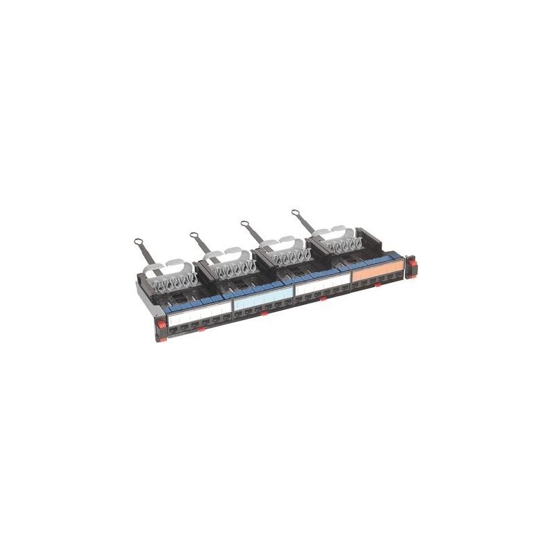 Patch Panel a 24 Posti RJ45 Categoria 6 UTP Quick Connect Bticino C9024C6U