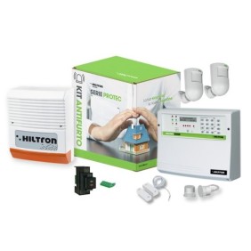 Kit antifurto con centrale Protec4 con combinatore GSM Hiltron KPROTEC4GSM