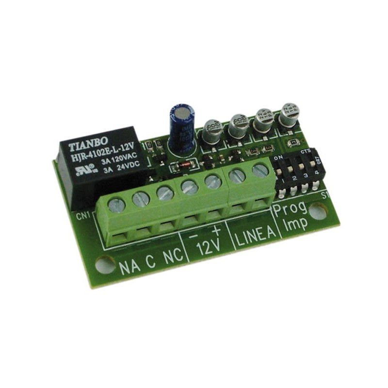 Scheda contaimpulsi da abbinare ai contatti a fune per tapparelle Hiltron SCHSW