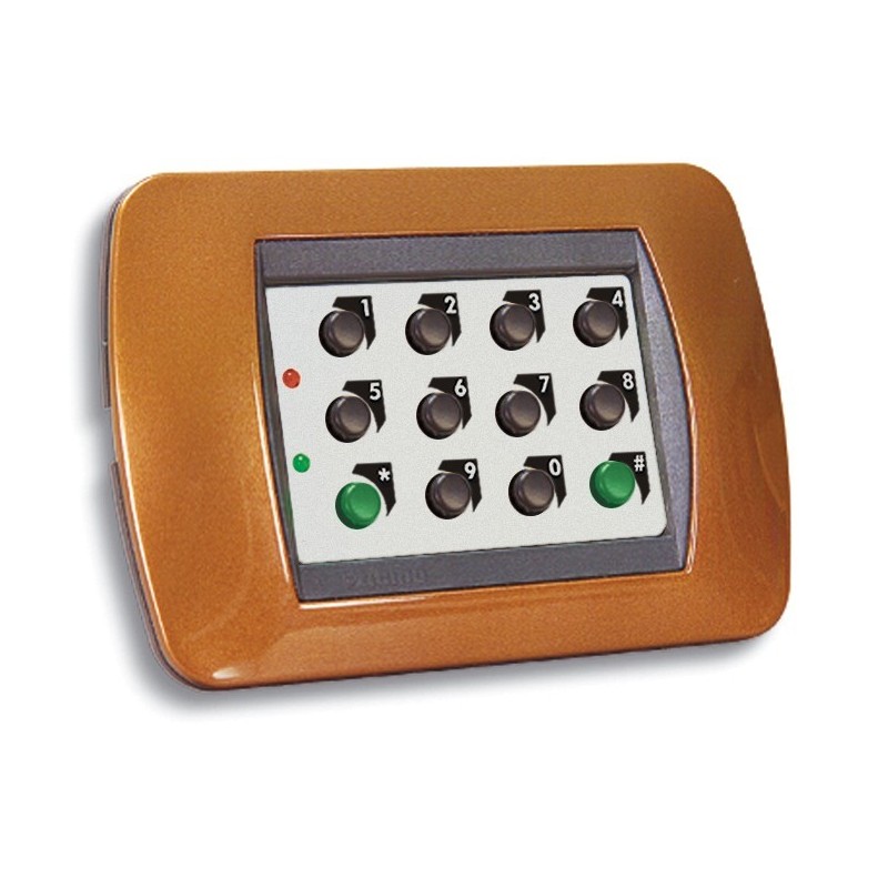 Tastiera elettronica per living International con pannello in alluminio Hiltron KBT