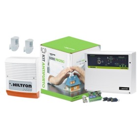 Kit antifurto con centrale Protec4 completa di accessori Hiltron KPROTEC4