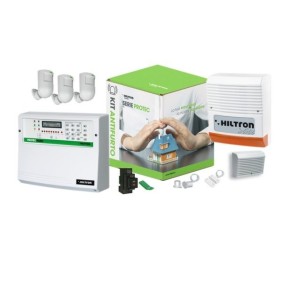 Kit antifurto con centrale Protec8 con combinatore GSM Hiltron KPROTEC8GSM
