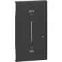 Cover per comando luci wireless colore nero Bticino Living Now KG42M2
