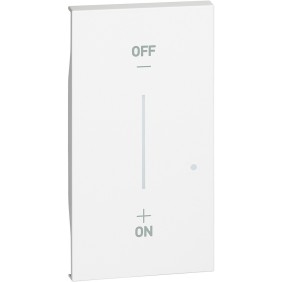 Cover per comando luci wireless colore bianco Bticino Living Now KW42M2
