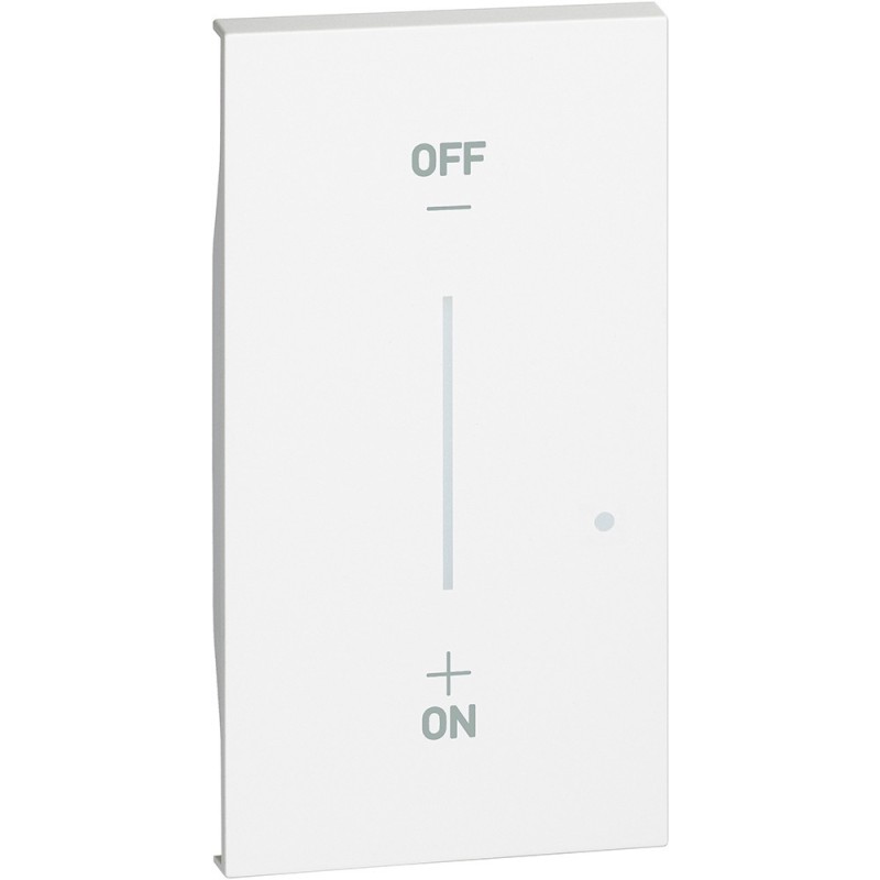 Cover per comando luci wireless colore bianco Bticino Living Now KW42M2
