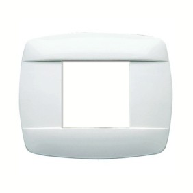 Placca Master Retro' in tecnopolimero colore bianco 2 posti 39RT102