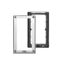 Telaio porta moduli con cornice per due moduli per pulsantiera Sinthesi Steel Urmet 1158/62
