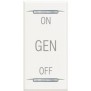 Copritasto Due Funzioni ON GEN OFF Serie Civili Bticino Axolute Bianca HD4911AF
