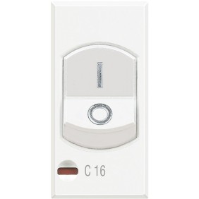 Interruttore Automatico Magnetotermico Bipolare 16A Serie Civili Bticino Axolute Bianca HD4301A16