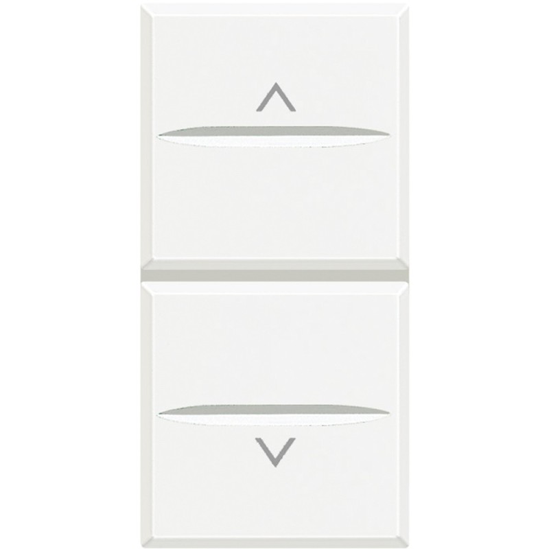 Commutatore Unipolare  Doppio Tasto 1-0-2   16A Serie Civili Bticino Axolute Bianca HD4027