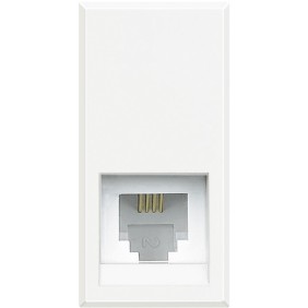 Connettore RJ11 Serie Civili Bticino Axolute Bianca HD4258C11N