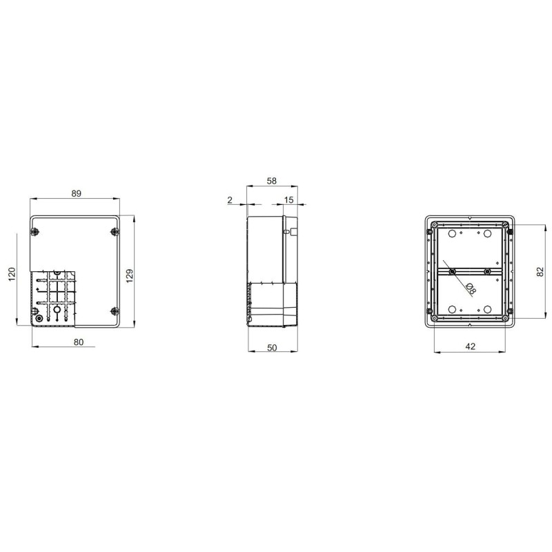 Cassetta di derivazione 120X80 Pareti lisce GEWISS GW44205