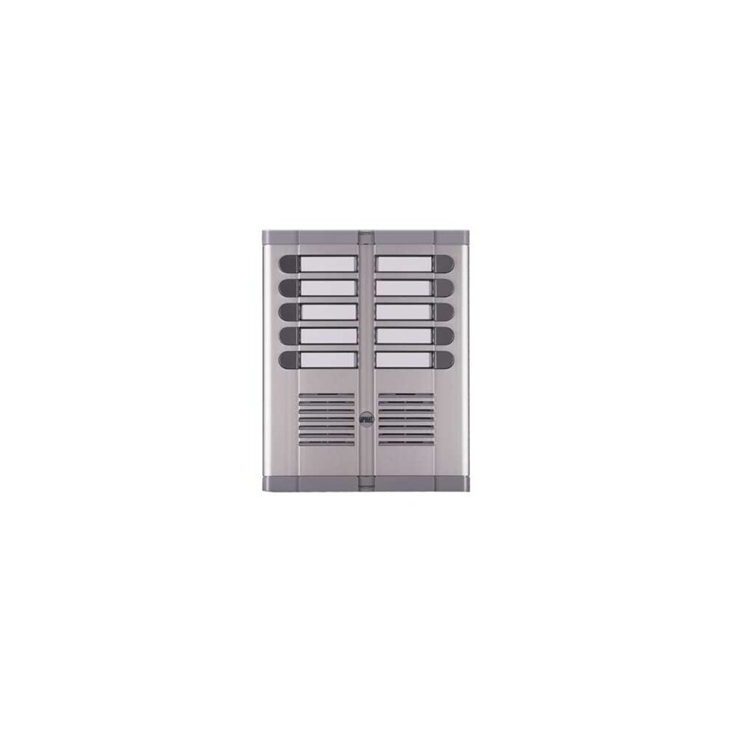 Frontale dieci pulsanti su due file con scatola ad incasso predisposto per posto esterno 925/210
