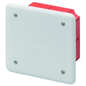 Scatola di derivazione da incasso con coperchio e viti 92x92x45 Gewiss 48001