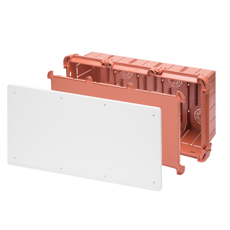 Scatola di derivazione da incasso 520x260x121 affiancabile con coperchio e viti Gewiss 48211