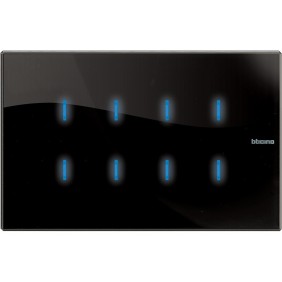 Comando Nighter a Sfioramento 4 Posti Serie Civili Bticino Axolute Scura HS4657M4