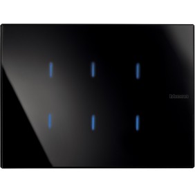 Comando Nighter a Sfioramento 3 Posti Serie Civili Bticino Axolute Scura HS4657M3