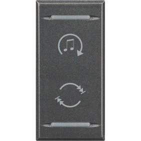 Copritasto 2 Funzioni Per Diffusione Sonora Serie Civili Bticino Axolute Scura HS4911BF