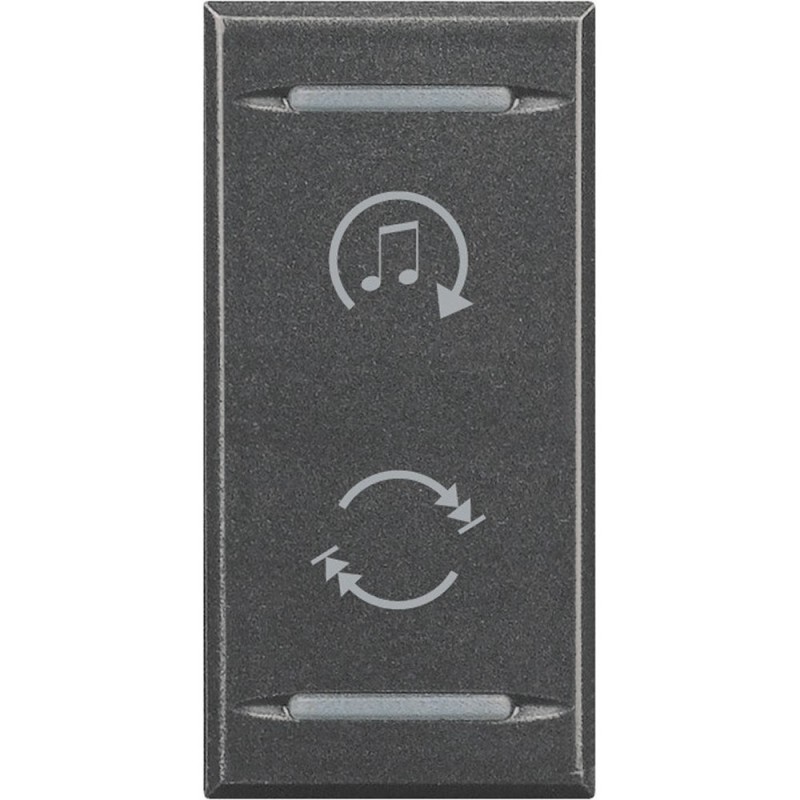 Copritasto 2 Funzioni Per Diffusione Sonora Serie Civili Bticino Axolute Scura HS4911BF