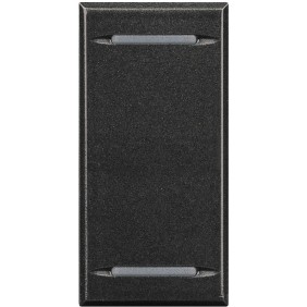 Copritasto 2 Funzioni 1 Posto Con Lenti Illuminabili Serie Civili Bticino Axolute Scura HS4911