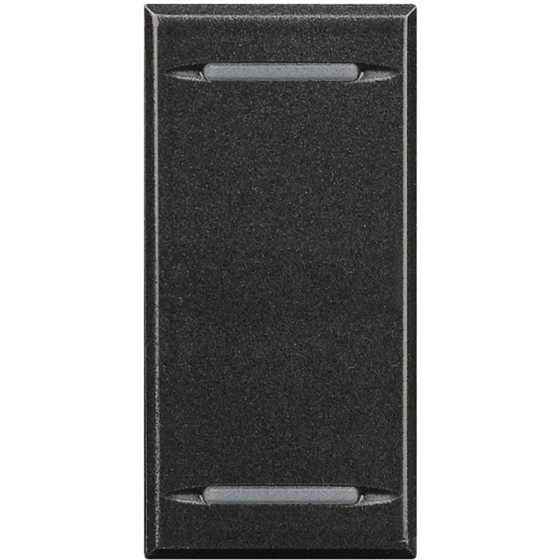 Copritasto 2 Funzioni 1 Posto Con Lenti Illuminabili Serie Civili Bticino Axolute Scura HS4911