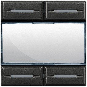 Comando Scenari Personalizzabile 2 Posti Serie Civili Bticino Axolute Scura HS4680