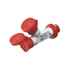 Moltiplicatore Mobile 2 Uscite IP67 3P+T Rosso 16A 380V Gewiss 64013
